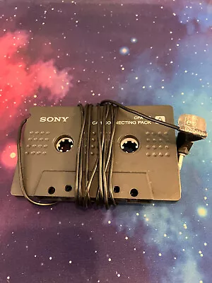 Genuine SONY CPA-9C Cassette Adapter 3.5mm Input Car Connecting Pack • £0.99