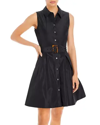 $106.20 • Buy Staud BLACK Women's Jolene Fit & Flare Mini Shirt Dress, US 0