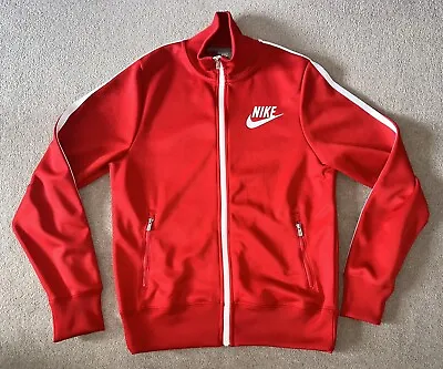 £15 • Buy Nike Sportswear Retro Style Track Top (Jacket). In Red, Size Men’s Small. Mint.