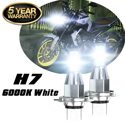 For Honda CBR 1000RR 600RR F4i RC51 H7 LED Motorcycle Headlights Bulbs 6000K QTY • $16.99