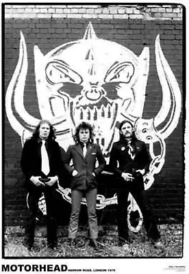 Motorhead 1979 Poster Harrow Road Snaggletooth Mural London Reprint 24X36 IN CNS • $12.99