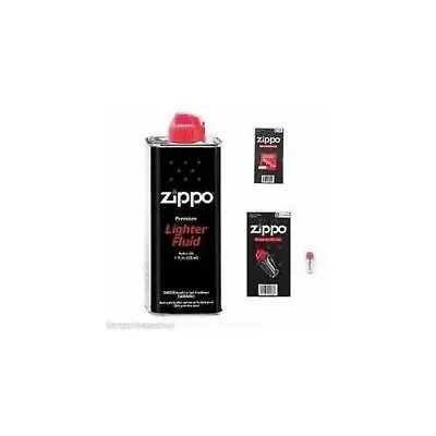 Zippo Petrol Fuel Lighter Fluid Or 6 Flints Or 1 Wick - Genuine Products Options • $6.06