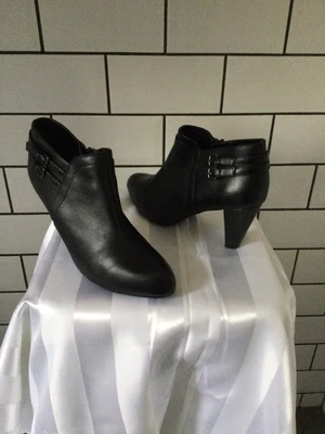 £5 • Buy M&S Footglove Black Leather Size 5.5 Very Good Condition Shoes # 91