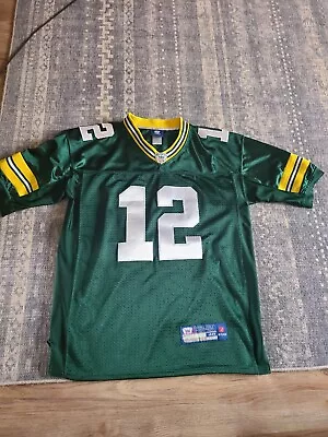 Aaron Rodgers Green Bay Packers Reebok On Field Authentic Stitched Jersey Sz 48 • $19.99