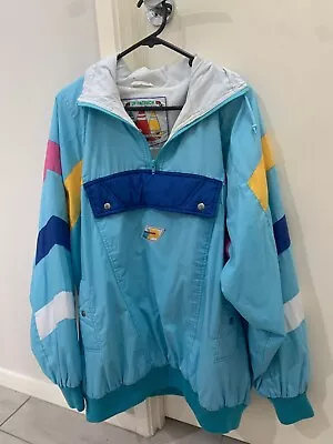 Patrick Cagoule Ski Rain Jacket Windbreaker Anorak XL Casual Colourful Vintage • $80