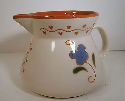 Ruth Price Pennsylvania Dutch Pottery Motto Ware- Pitcher- Chust Help Yourself.  • $29.75