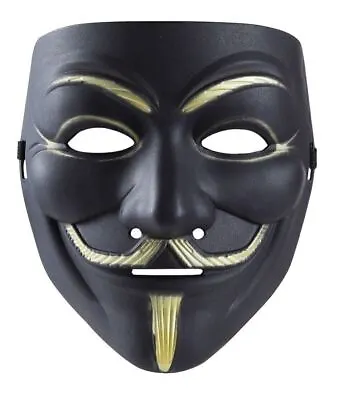 Halloween Mask V For Vendetta Guy Fawkes Wholesale BLACK • £6.75