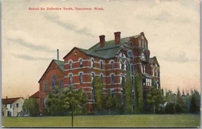 1910s Vancouver Washington Postcard  School For Defective Youth  Building View • $5.25