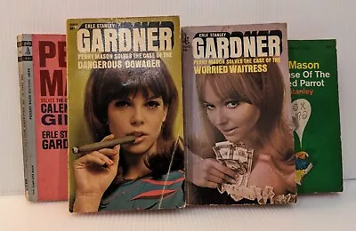 Perry Mason Lot Of 4 Paperback Books By Erle Stanley Gardner -Pocket Books 1960s • $14.99