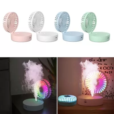 Mini Water Spray Mist Fan USB Rechargeable Portable Fan Cooling Air Humidifier • $6.99