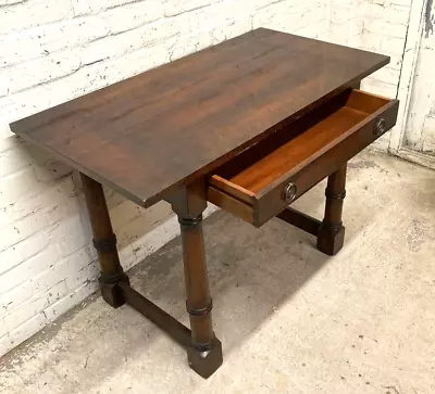 Antique Style Mahogany Single Drawer Side Table Hall Table (Can Deliver) • £49.99