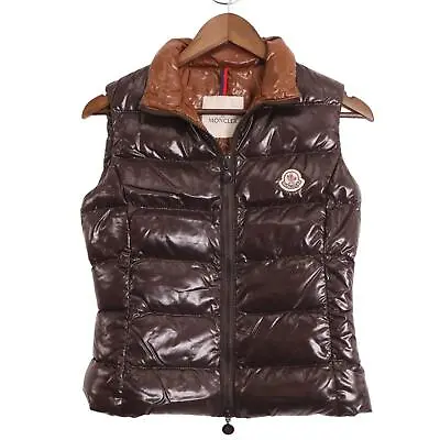 MONCLER GHANY Brown Down Vest Best OO Brown • $302