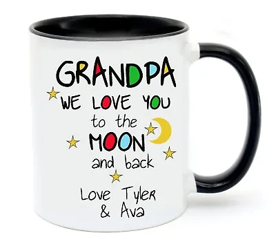 Grandpa Moon  Personalised Ceramic Cup Mug Birthday Present Fathers Day Gift • $15.95