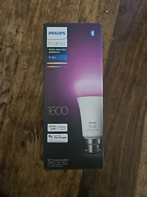 Philips Hue White & Colour Ambiance Single Smart Bulb LED [B22 Bayonet]BRAND NEW • $50