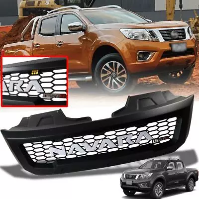 Matte Black Grille Nismo V.2 White Emblem For Nissan Navara NP300 Ute 2014-2019 • $295.74