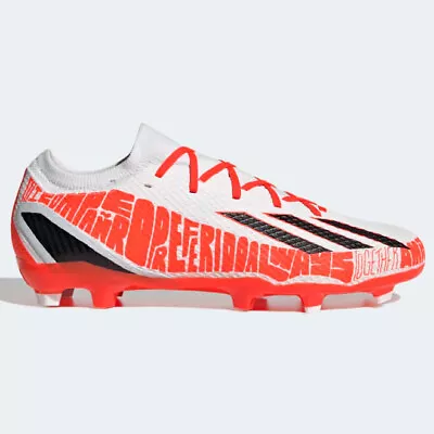 Adidas Men’s 8 X Speedportal Messi.3 FG Soccer Cleats GW8390 White/Solar Red New • $79.99