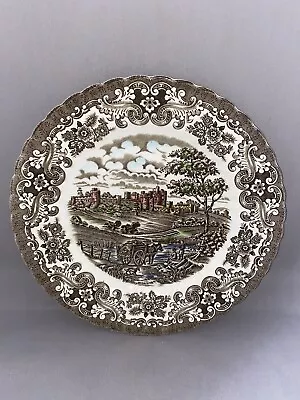 VINTAGE OLDE COUNTRY CASTLE By BRITISH ANCHOR IRONSTONE LARGE DECORATIVE PLATE • £6.05