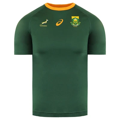 Asics South Africa Rugby Springboks Short Sleeve  Kids T-Shirt 2114A098 300 • £16.99