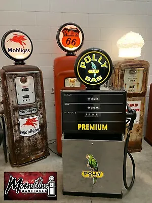 RESTORED Vintage 1960’s POLLY GAS Gilbarco Gas Pump - Mancave / Garage Decor • $2300
