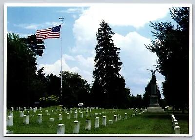 Postcard Murfreesboro Tennessee TN Stones River National Battlefield Cemetery • $5.63