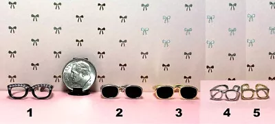 Dollhouse Miniature Glasses - 1:12 Scale - Sunglasses Or Reading • $6.99