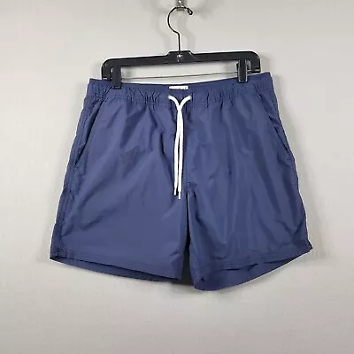 J Crew Lined Swim Trunk Shorts Pockets Mens Sz M Drawstring Flex Swimwear NWT • $19.52