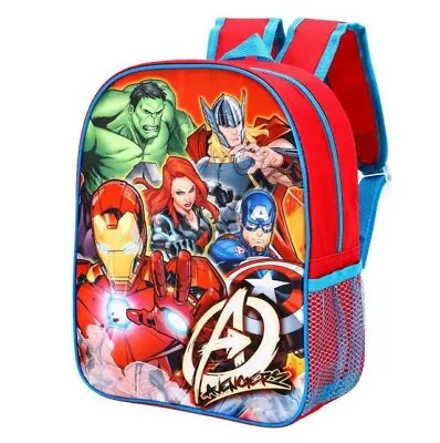 Kids Boys Junior MARVEL AVENGERS Backpack School Bag Rucksack Character Novelty • £7.59