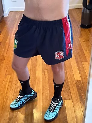 $29.99 • Buy Footy Shorts NRL Roosters Vintage Nylon Shiny Mens Football Rugby Boxer Gym