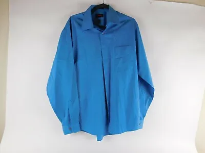 $29.99 • Buy Two 2 J. Jerry Garcia Grateful Dead Men's Sz. L Blue & Green Dress Shirts EC