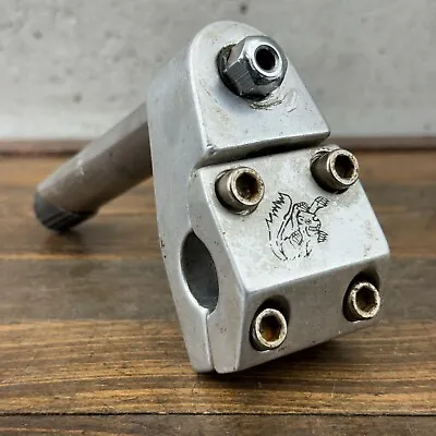Mongoose Stem Old School BMX Freestyle Potts Neck Quill Silver Top   Maurice • $89.99