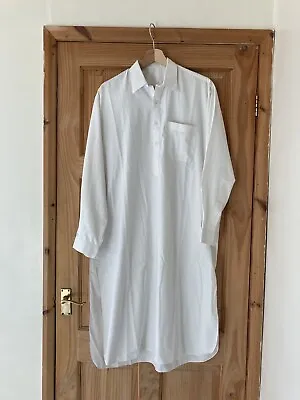 Men’s White Pakistani/Indian Pocket Shalwar Kameez/Suit ; Size - See Description • £30