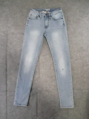 Lazer Jeans Mens 30x32 Blue Denim Skinny Fit Stretch Low Rise Retro ACTUAL 26x31 • $16.10