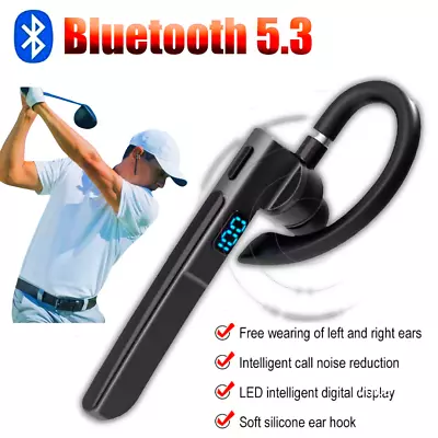 Wireless Bluetooth Headset Headphones Earpiece Mobile Phone Hands-free Earphone • £10.59