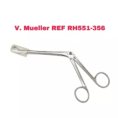 V. Mueller REF RH551-356 NASAL SUCTION FORCEPS DOUBLE ACTION UP ANGLED #1 TIP • $295