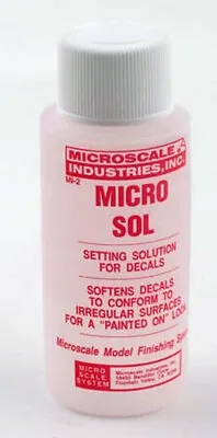 Microscale MI-2 Micro-Sol Decal Solvent 1 Oz (30 Ml) Plastic Bottle • $9.65