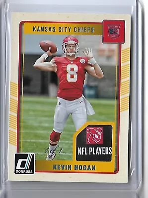 2016 Panini Donruss NFL Logo Patch Jersey Kevin Hogan Rookie RC Chiefs True 1/1 • $49.99