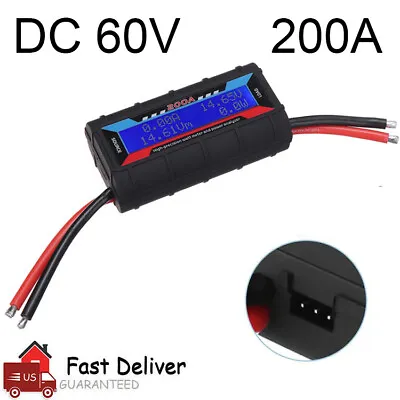 For RC Battery Solar Power 200A LCD DC Digital Monitor Volt Amp Meter Analyser • $13.99