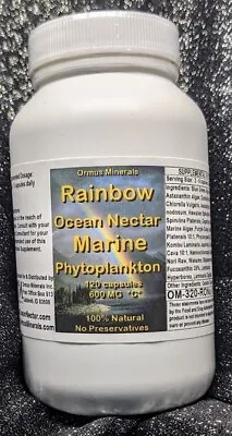 Rainbow Ocean Nectar 120 Caps Energy Marine Phytoplankton Anti Aging Super Food • $44.50