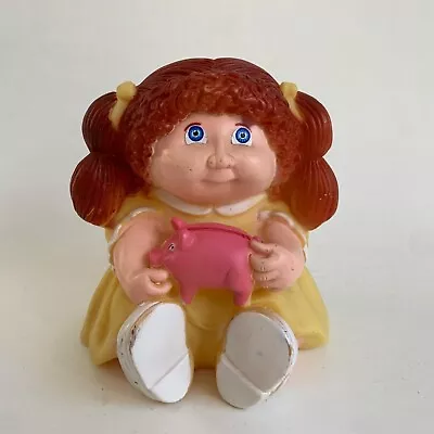 Appalachian Artworks 1983 Cabbage Patch Girl Bank Red Hair Yellow Dress • $14.95