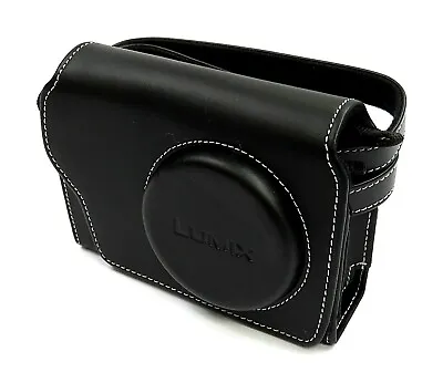 Panasonic Full Leather Case Dmw-phs73ks F/ Lumix Tz60 Digital Camera Case - New • £12.99