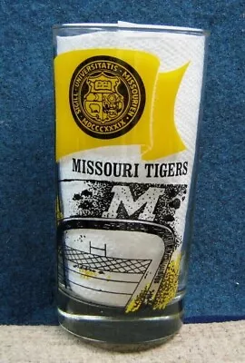 1975 Mizzou Drink Glass University Of Missouri Tigers Football Schedule MFA Oil • $14.95