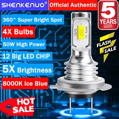 4x For Volvo XC90 2003-2014 -H7 H11 Headlight LED Combo 8000K Bulb Kit Ice Blue • $24.83