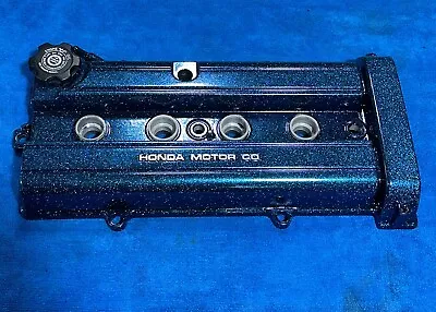 Acura Integra Valve Cover B18b1 B20 B20z B20b Non Vtec Honda CR-V CUSTOM Blue • $189.99