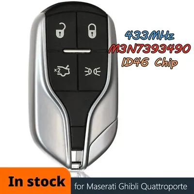 M3N-7393490 Remote Key Fob For Maserati Ghibli Quattroporte 2014 2015 2016 • $24.11