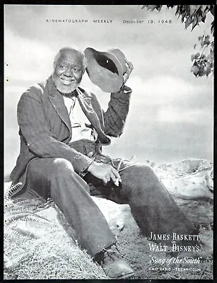 £14.50 • Buy SONG OF THE SOUTH 1946 James Baskett THE SONG OF SCHEHERAZADE PHOTO PAGE