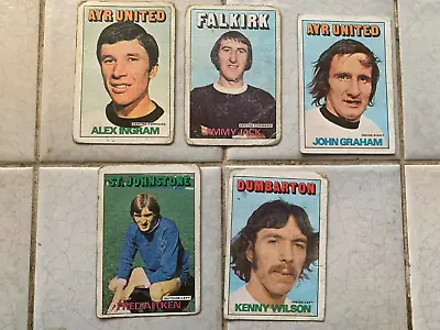 5 X Scottish A & BC Footballer Card Blue Back 1972/73 • £2.99