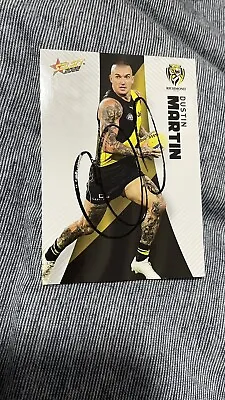 $60 • Buy Signed Dustin Martin Richmond Tigers 2022 AFL Select Card 138