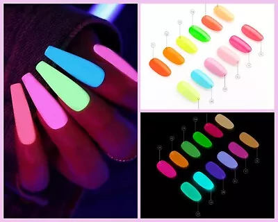 Kodi Night Glow  Neon Gel Polish Nails Bright Fluorescent Color Nail Art • $11