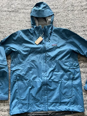 $125 • Buy NWT Patagonia Mens - Torrentshell 3L Jacket - Wavy Blue, Large