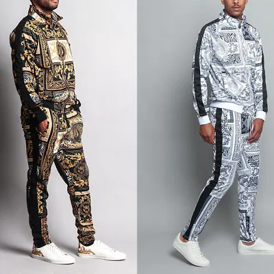 $24.99 • Buy MEN'S Luxury Tiger Track Pants & Jacket Jogging Track Suit Set  S~5X   ST552EY